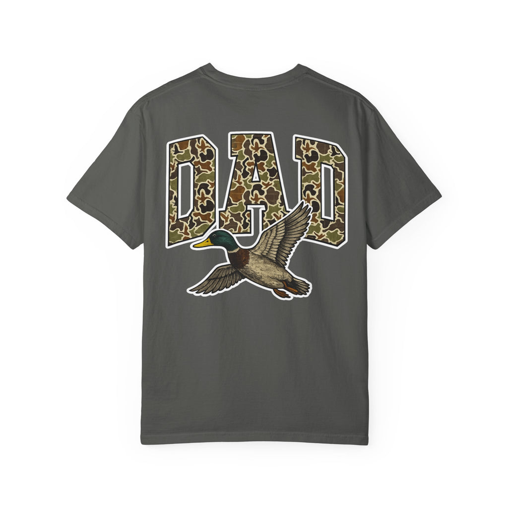Dad Duck Hunting Tee — Camo 'DAD' Graphic T-Shirt for Fathers