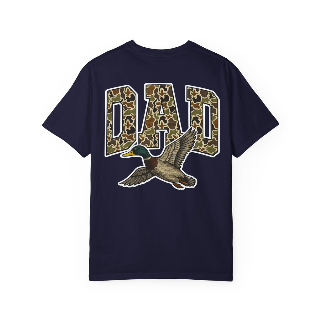 Dad Duck Hunting Tee — Camo 'DAD' Graphic T-Shirt for Fathers