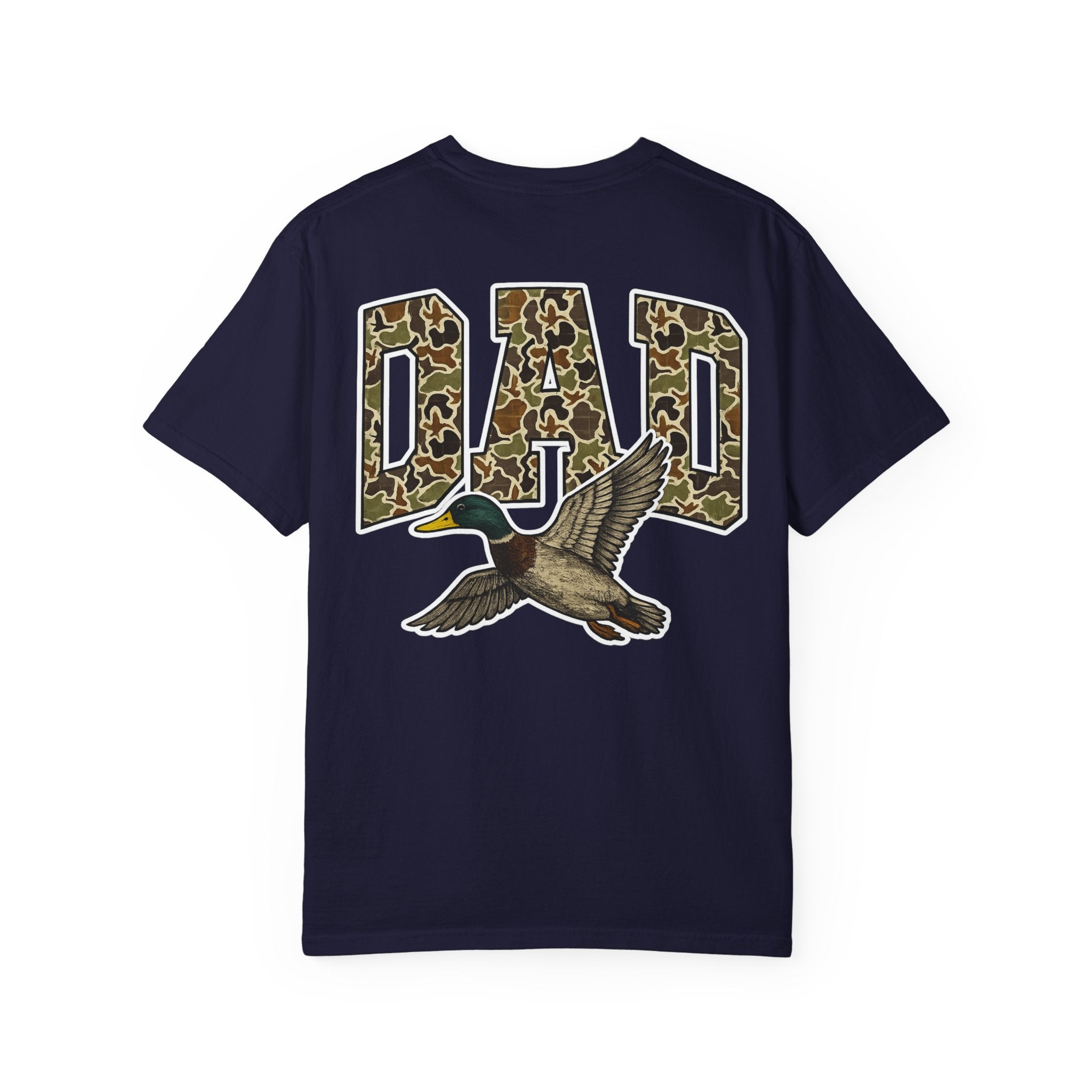 Dad Duck Hunting Tee — Camo 'DAD' Graphic T-Shirt for Fathers