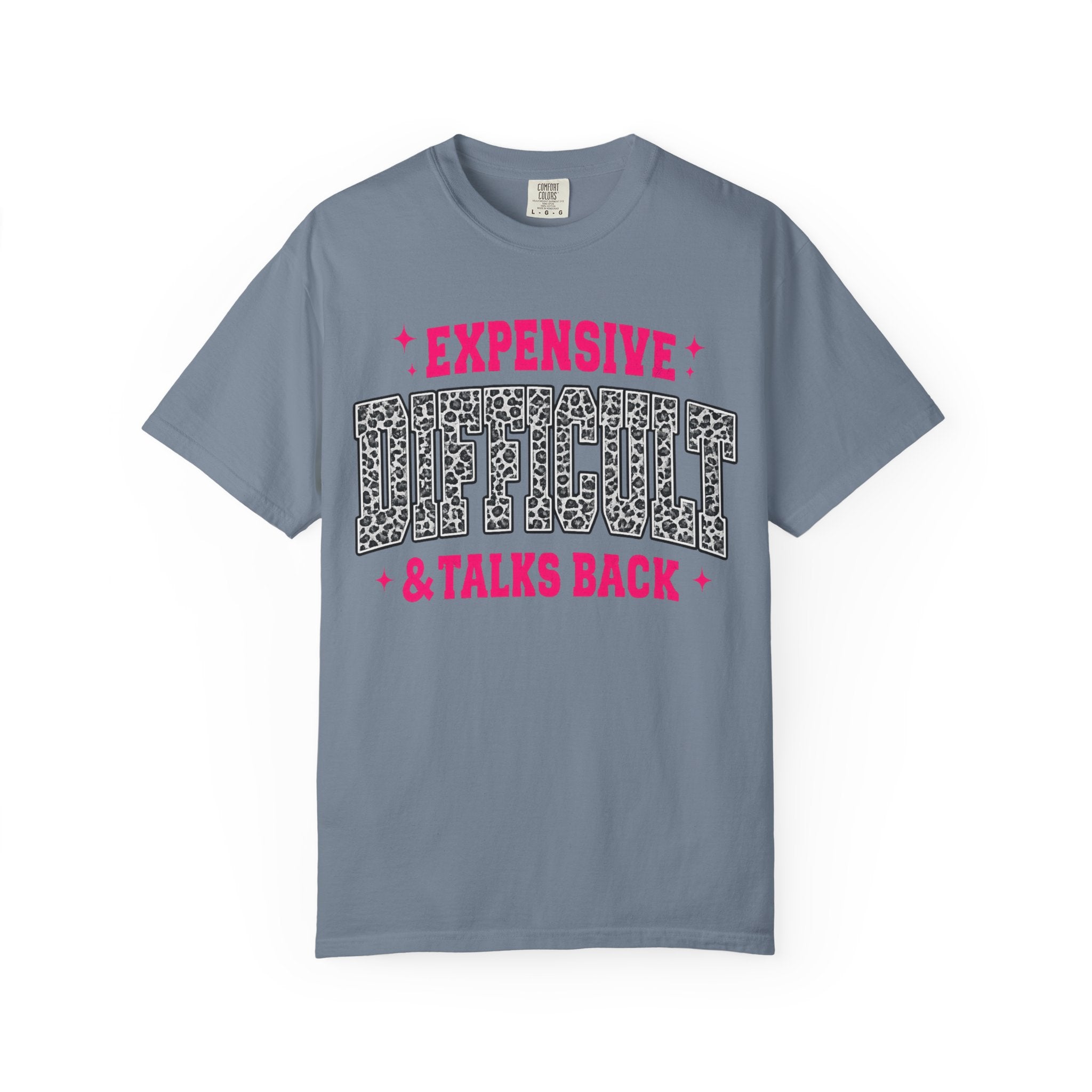 Difficult & Talks Back T‑Shirt — Funny Retro Varsity Graphic Tee