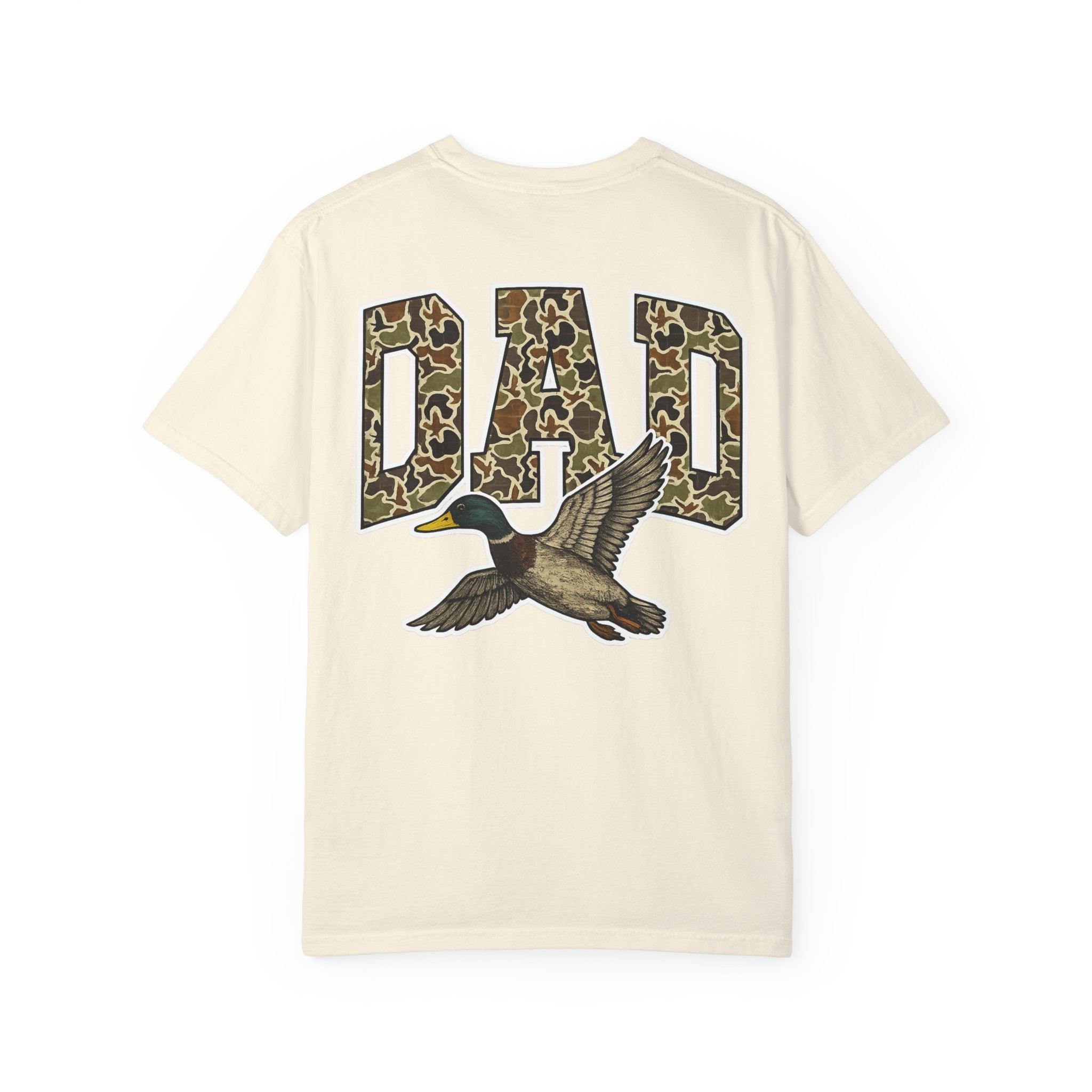 Dad Duck Hunting Tee — Camo 'DAD' Graphic T-Shirt for Fathers