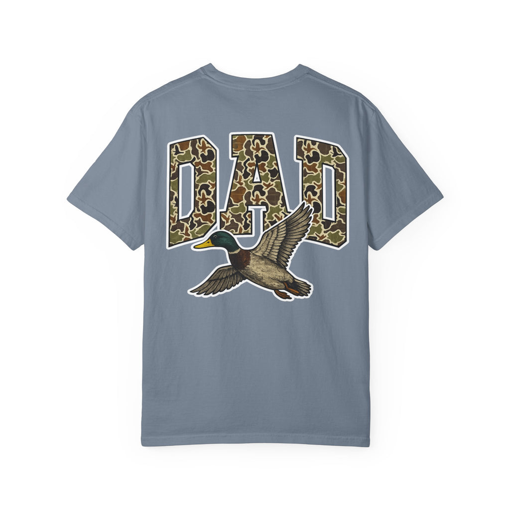 Dad Duck Hunting Tee — Camo 'DAD' Graphic T-Shirt for Fathers
