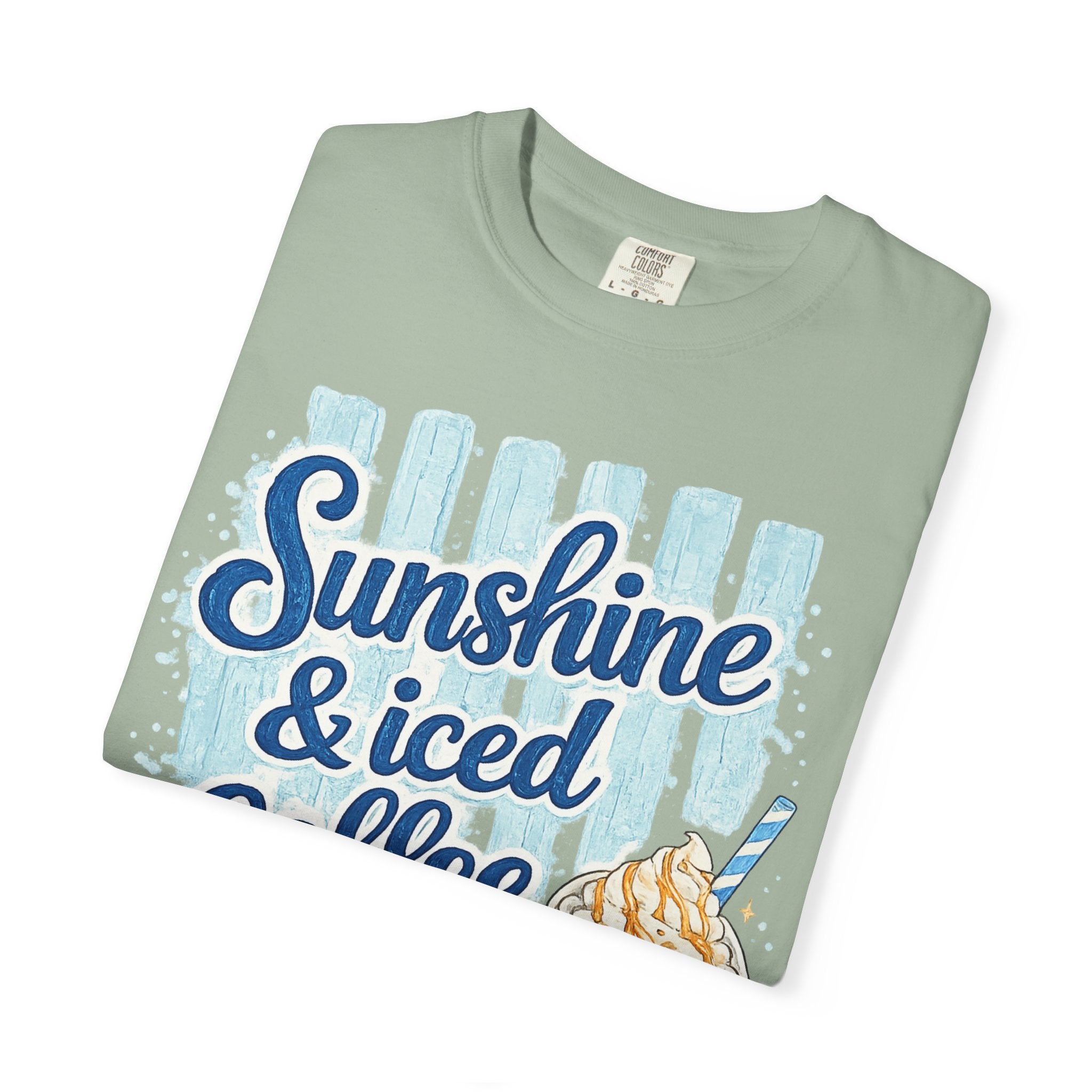 Sunshine & Iced Coffee T‑Shirt — Summer Coffee Lover Graphic Tee