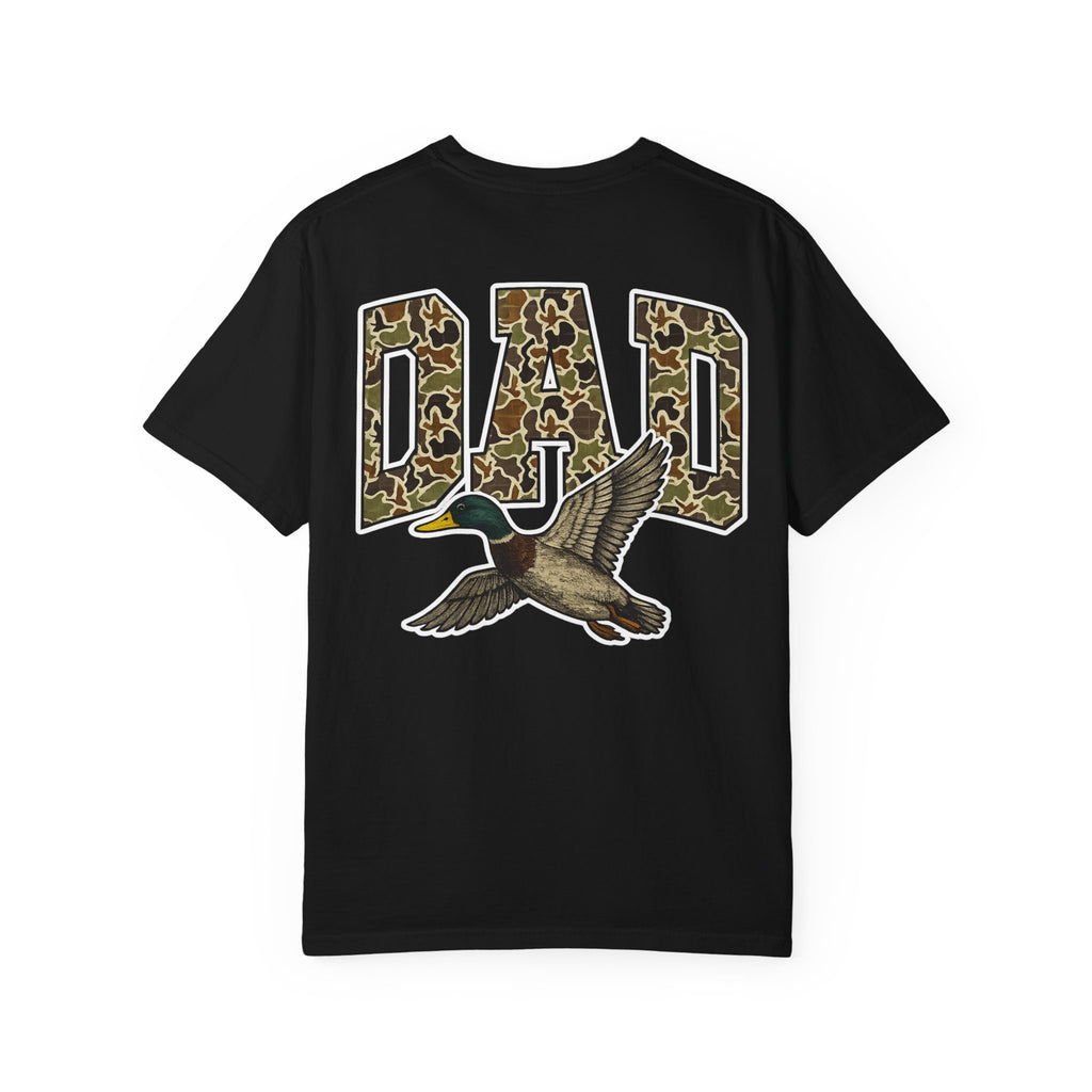 Dad Duck Hunting Tee — Camo 'DAD' Graphic T-Shirt for Fathers