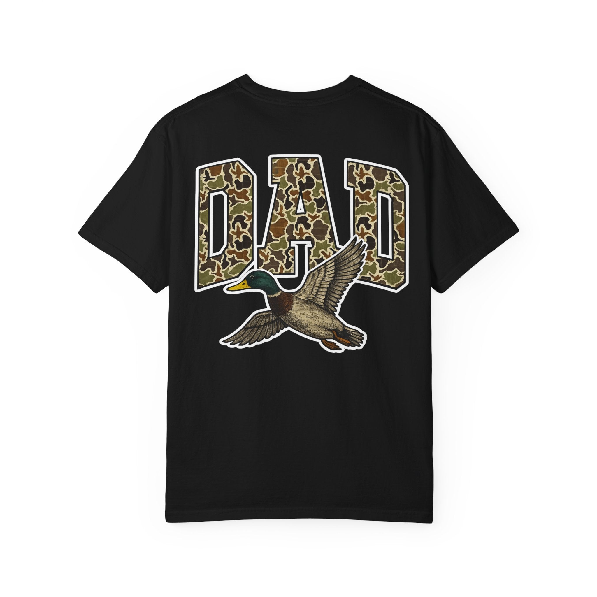 Dad Duck Hunting Tee — Camo 'DAD' Graphic T-Shirt for Fathers