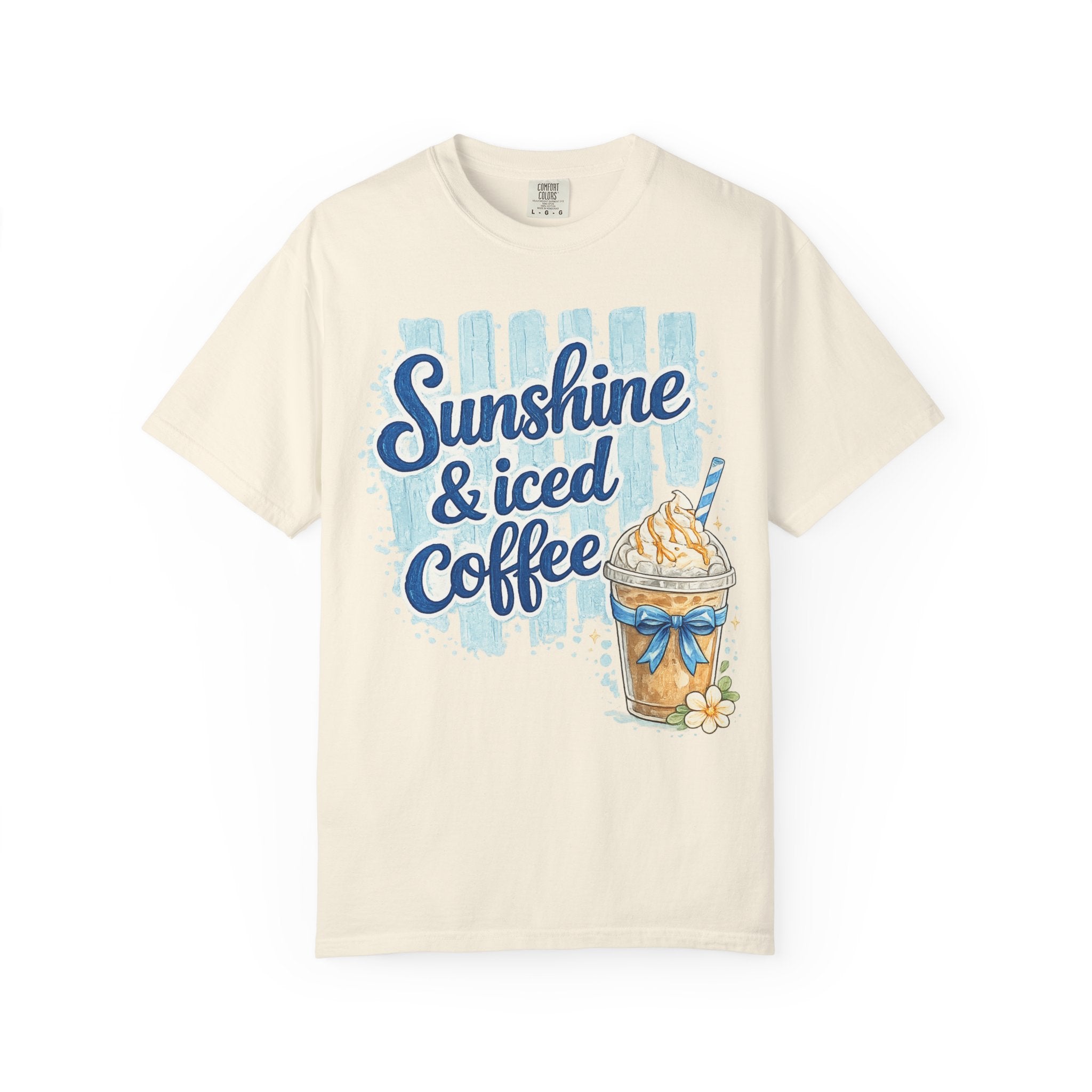 Sunshine & Iced Coffee T‑Shirt — Summer Coffee Lover Graphic Tee