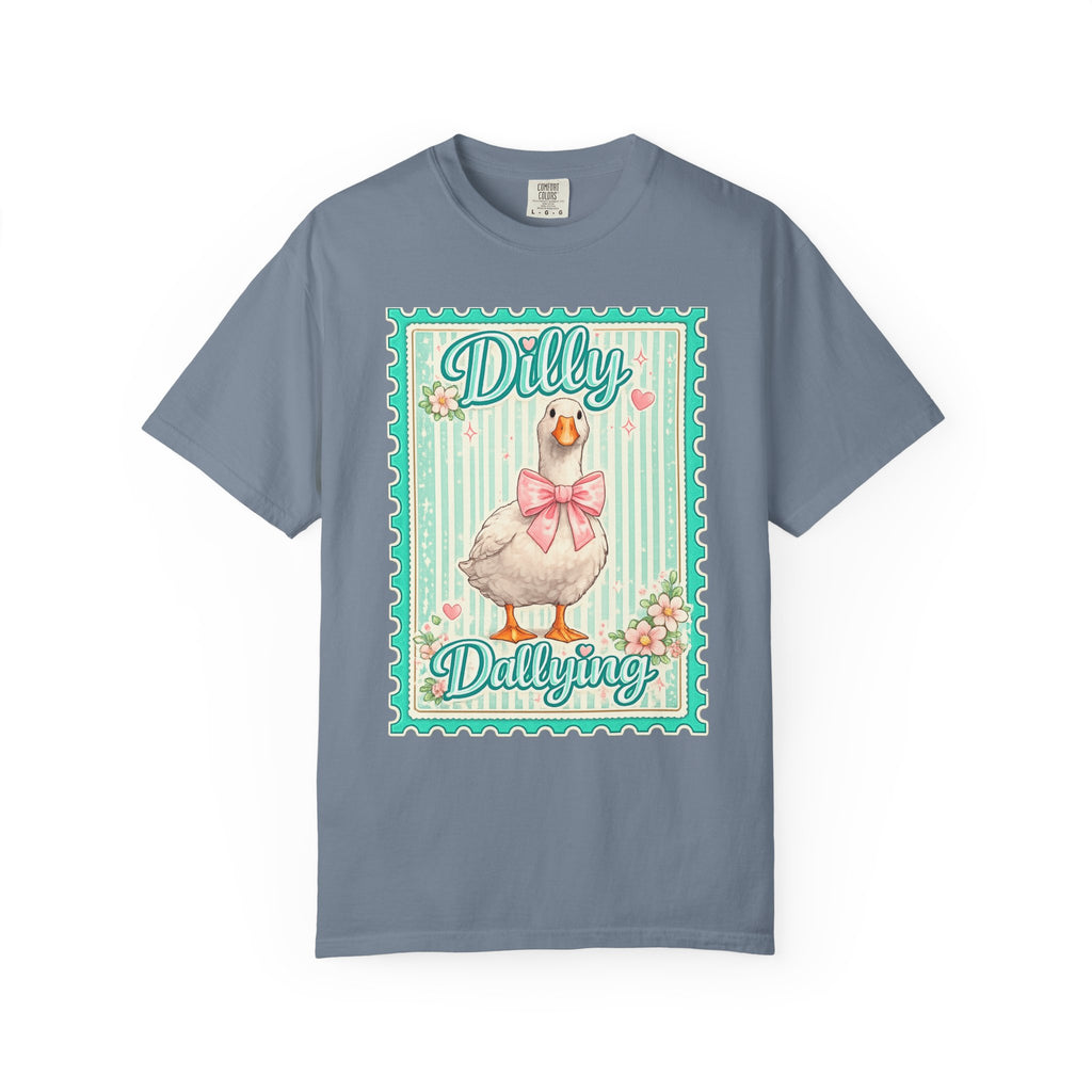 Dilly Dallying Goose Vintage-Style Graphic T-Shirt