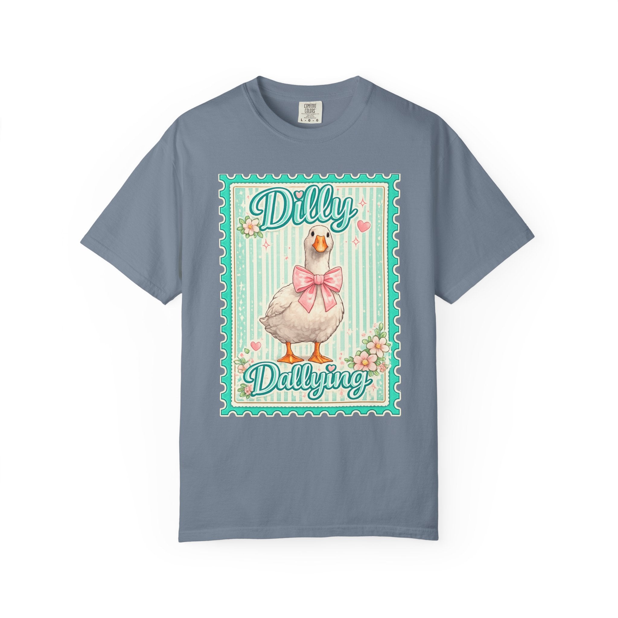 Dilly Dallying Goose Vintage-Style Graphic T-Shirt