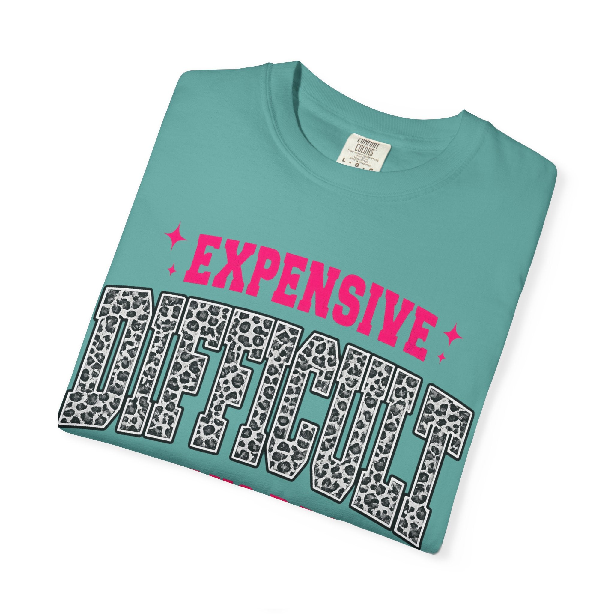 Difficult & Talks Back T‑Shirt — Funny Retro Varsity Graphic Tee