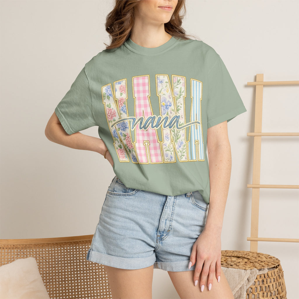 Nana Floral Patchwork T-Shirt