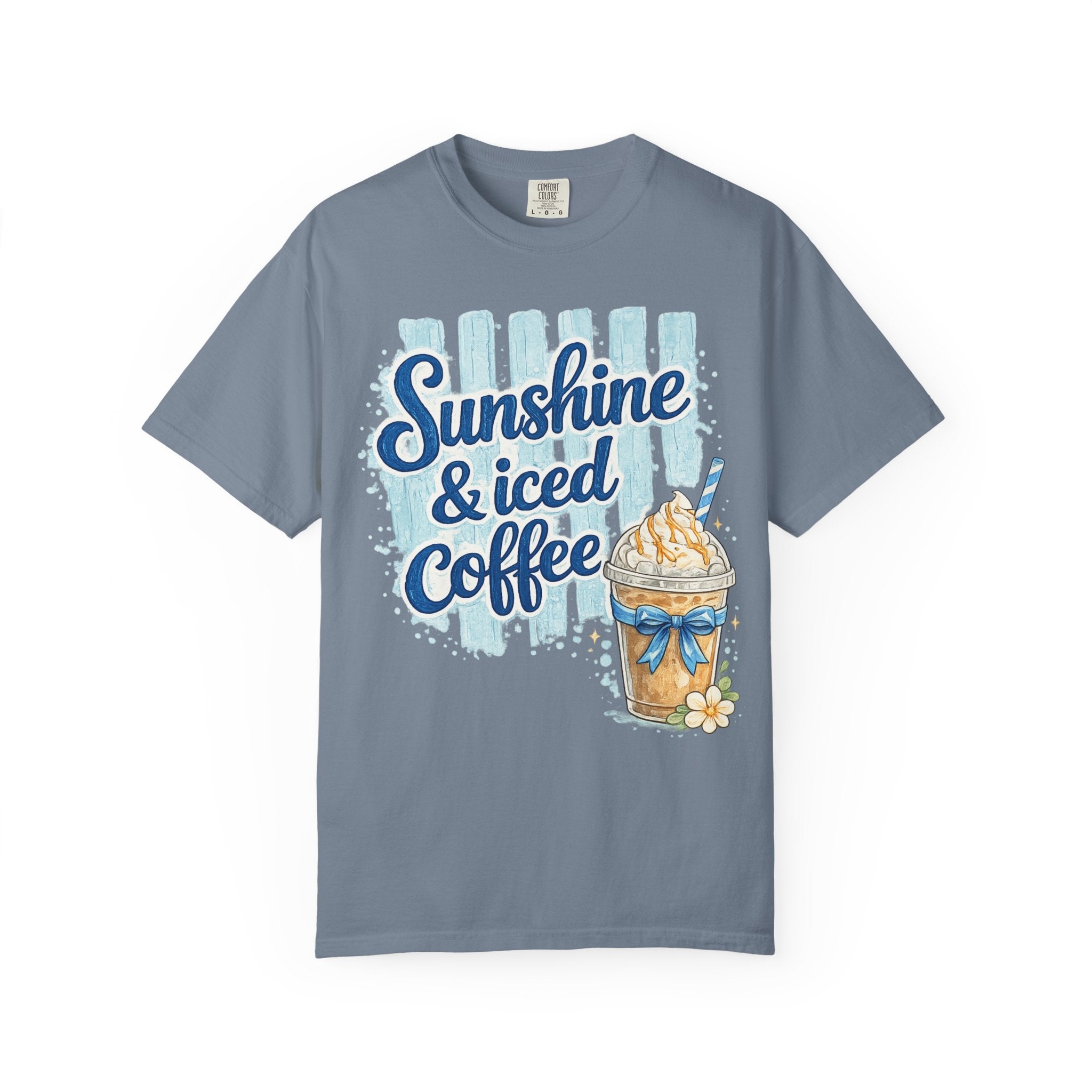 Sunshine & Iced Coffee T‑Shirt — Summer Coffee Lover Graphic Tee