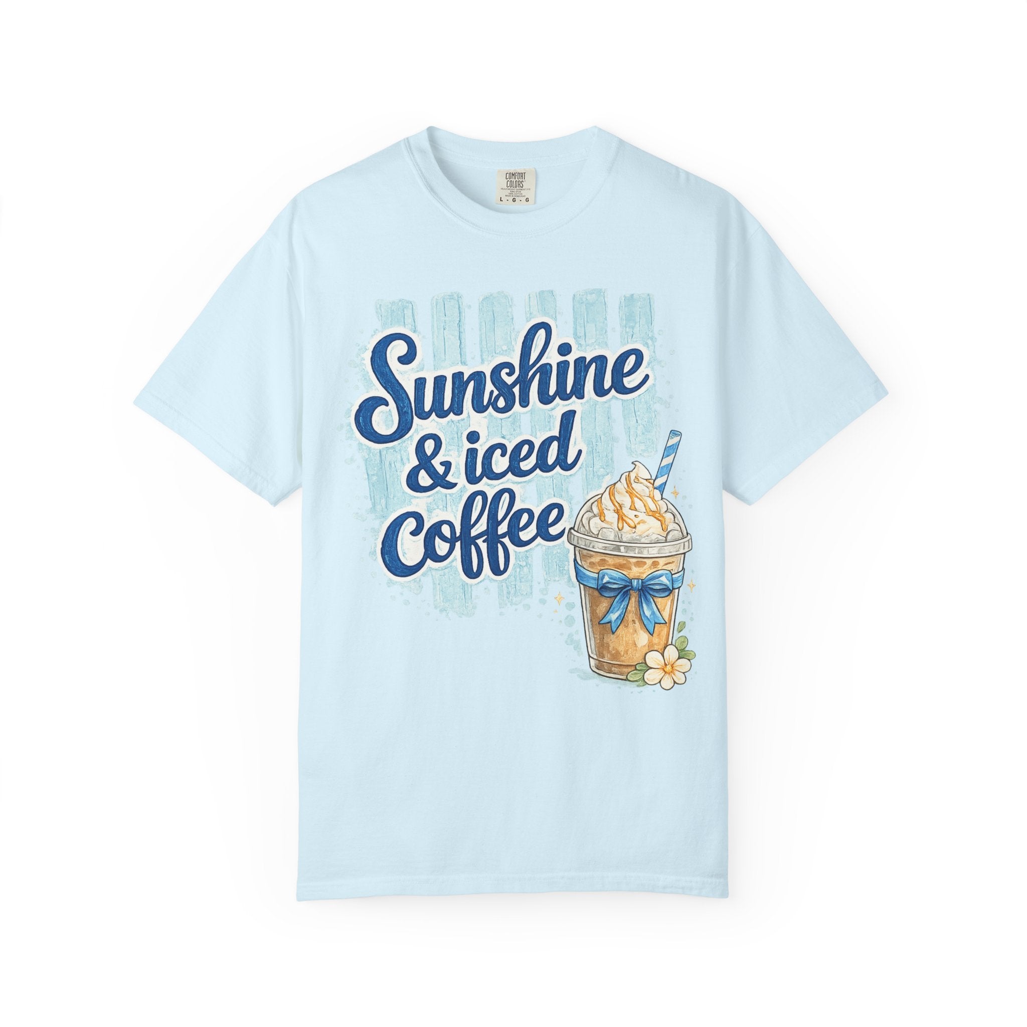 Sunshine & Iced Coffee T‑Shirt — Summer Coffee Lover Graphic Tee