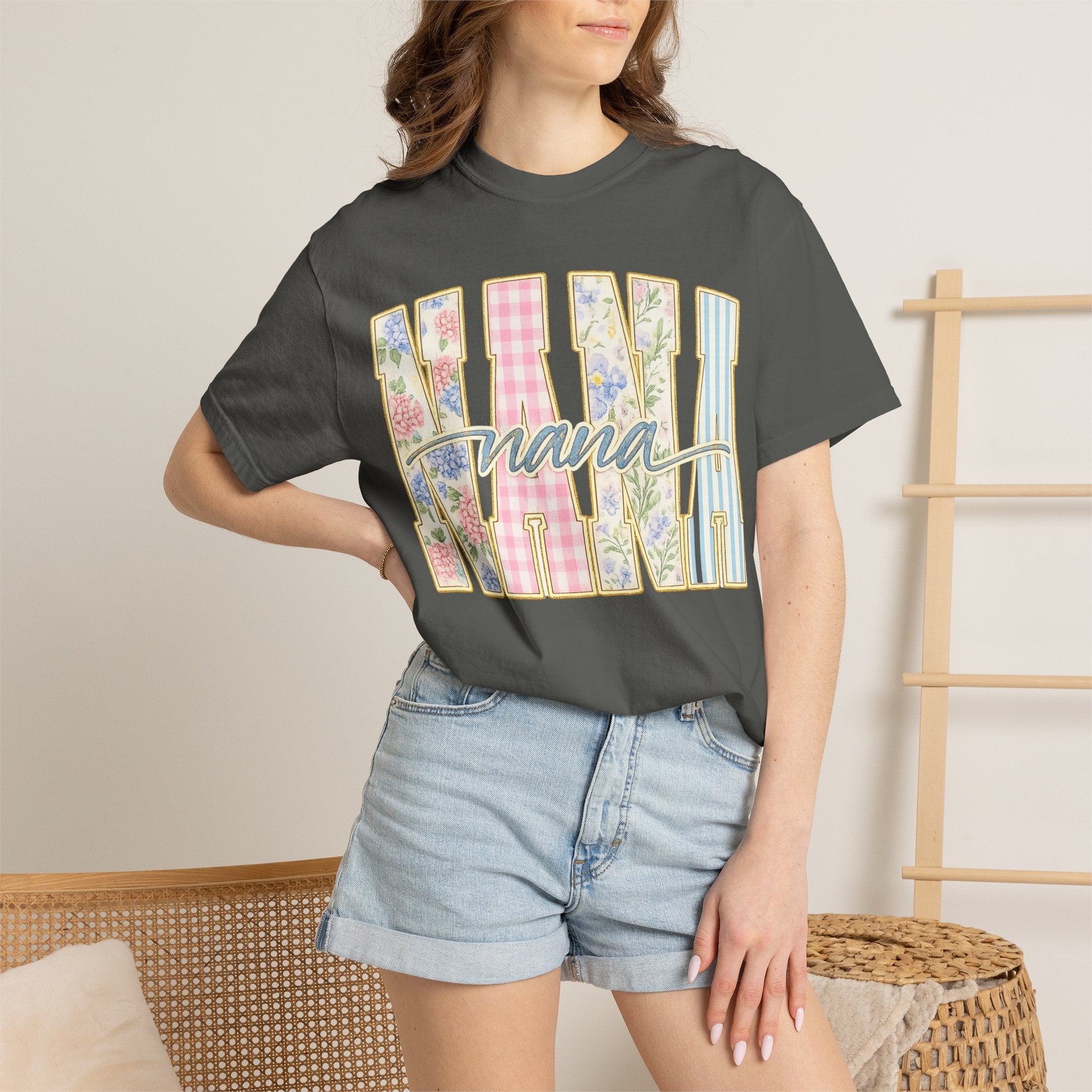 Nana Floral Patchwork T-Shirt