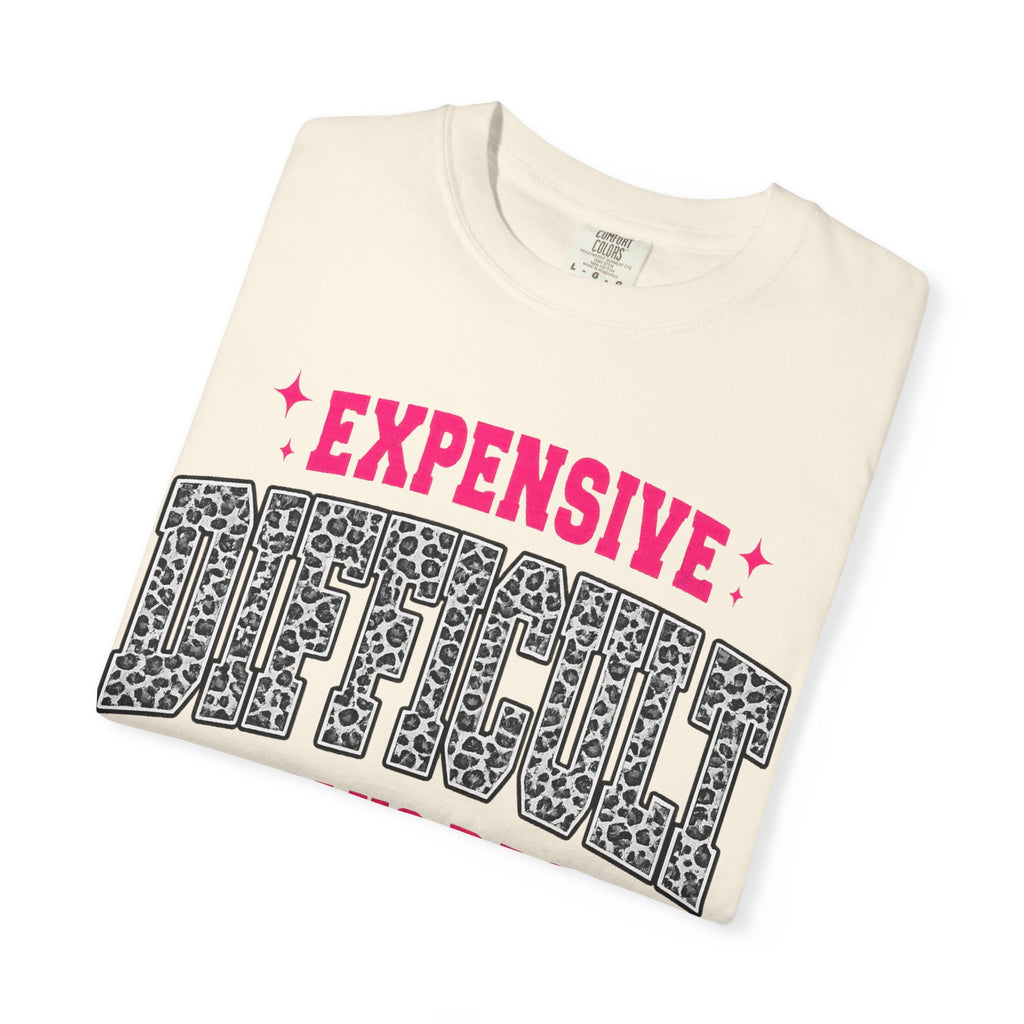 Difficult & Talks Back T‑Shirt — Funny Retro Varsity Graphic Tee