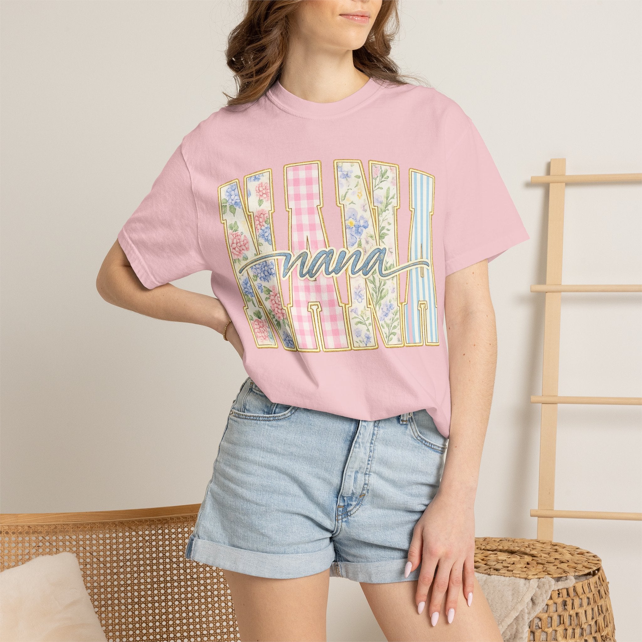 Nana Floral Patchwork T-Shirt
