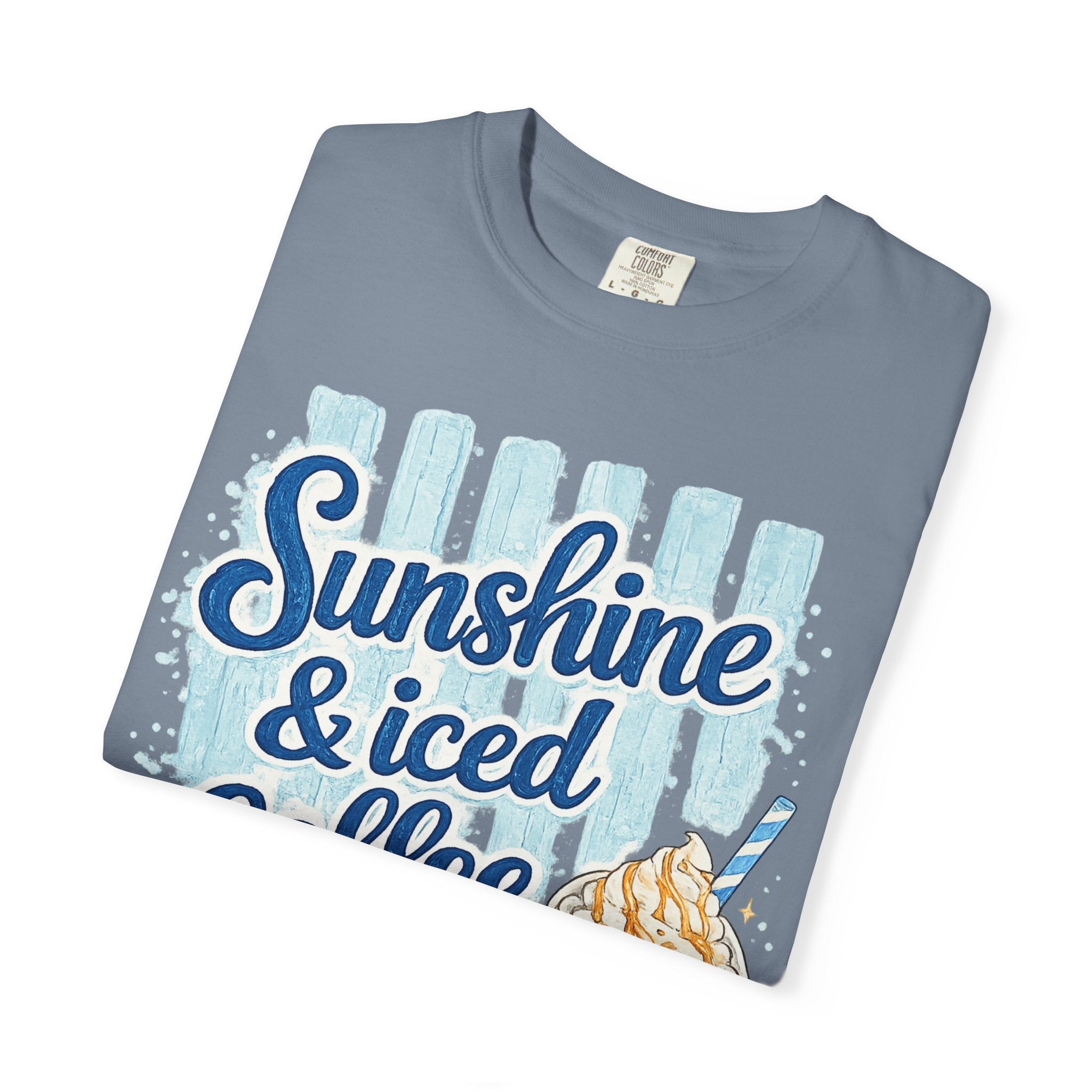 Sunshine & Iced Coffee T‑Shirt — Summer Coffee Lover Graphic Tee