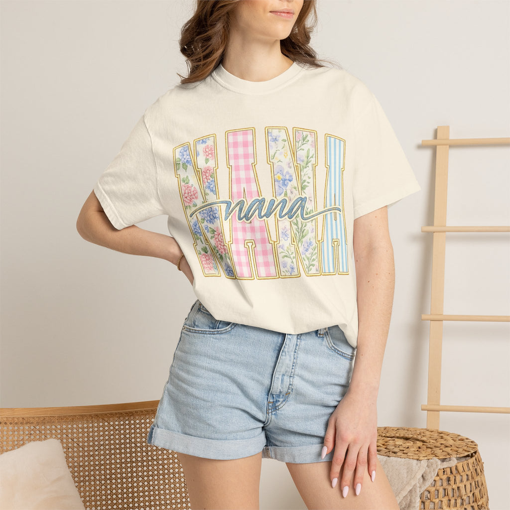 Nana Floral Patchwork T-Shirt