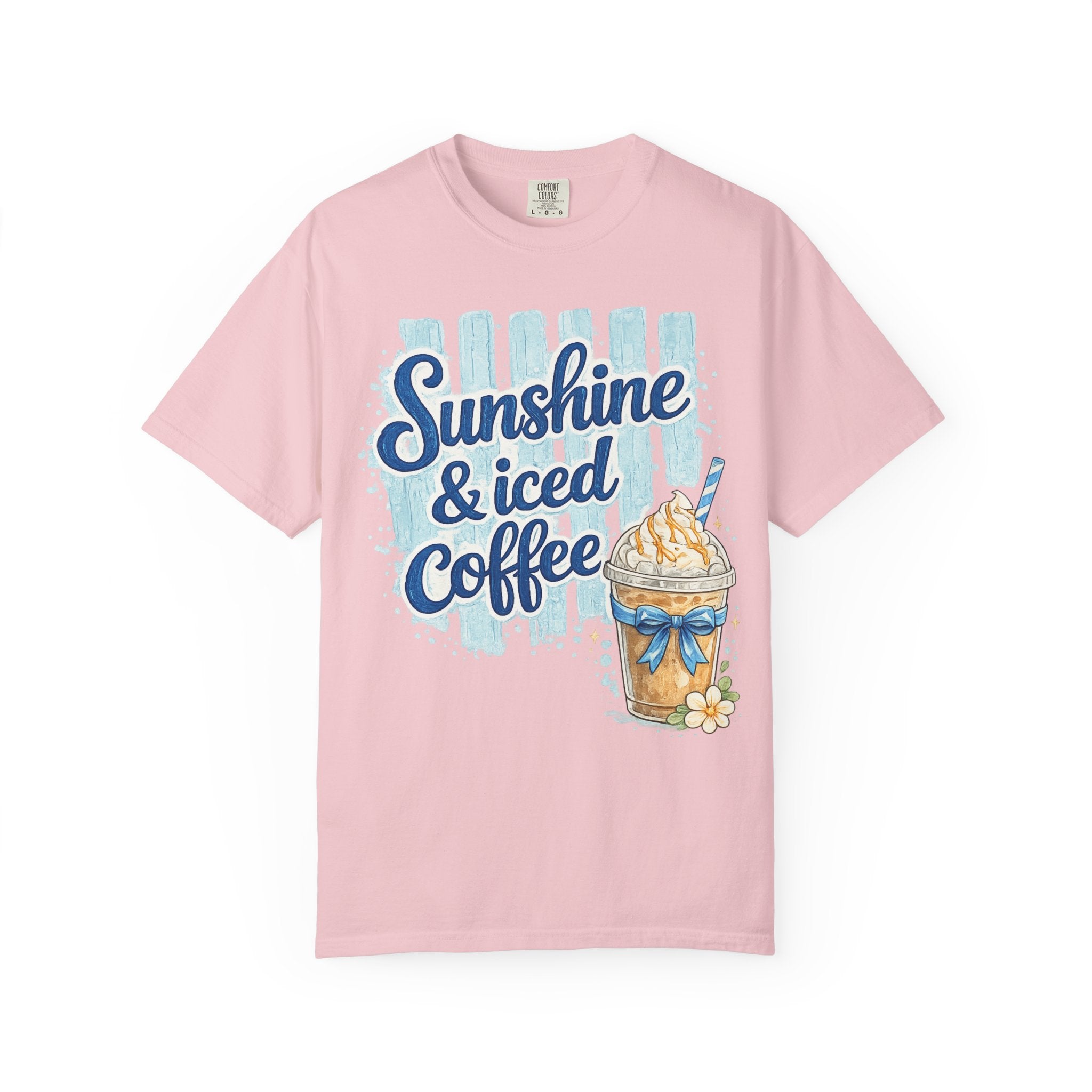 Sunshine & Iced Coffee T‑Shirt — Summer Coffee Lover Graphic Tee