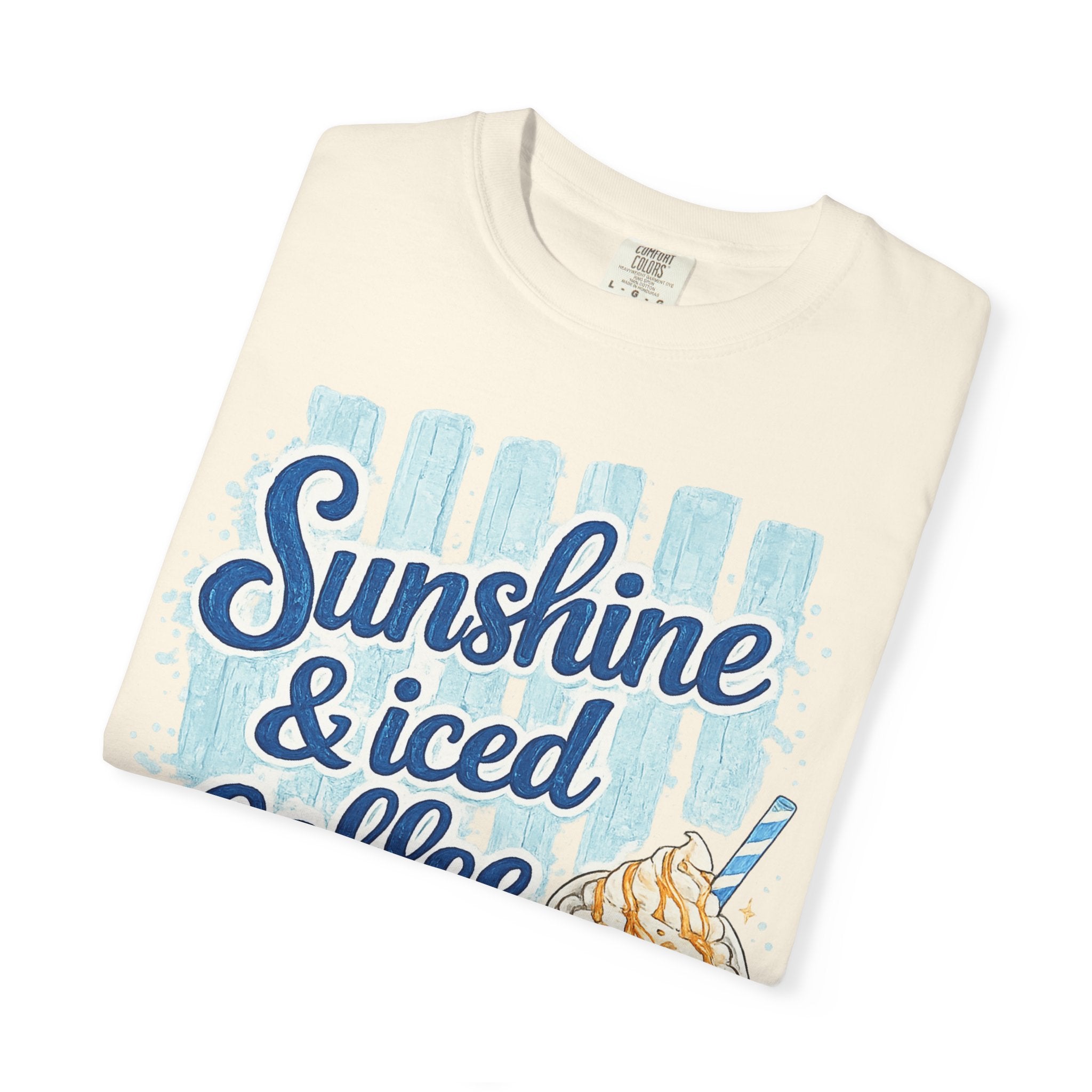 Sunshine & Iced Coffee T‑Shirt — Summer Coffee Lover Graphic Tee