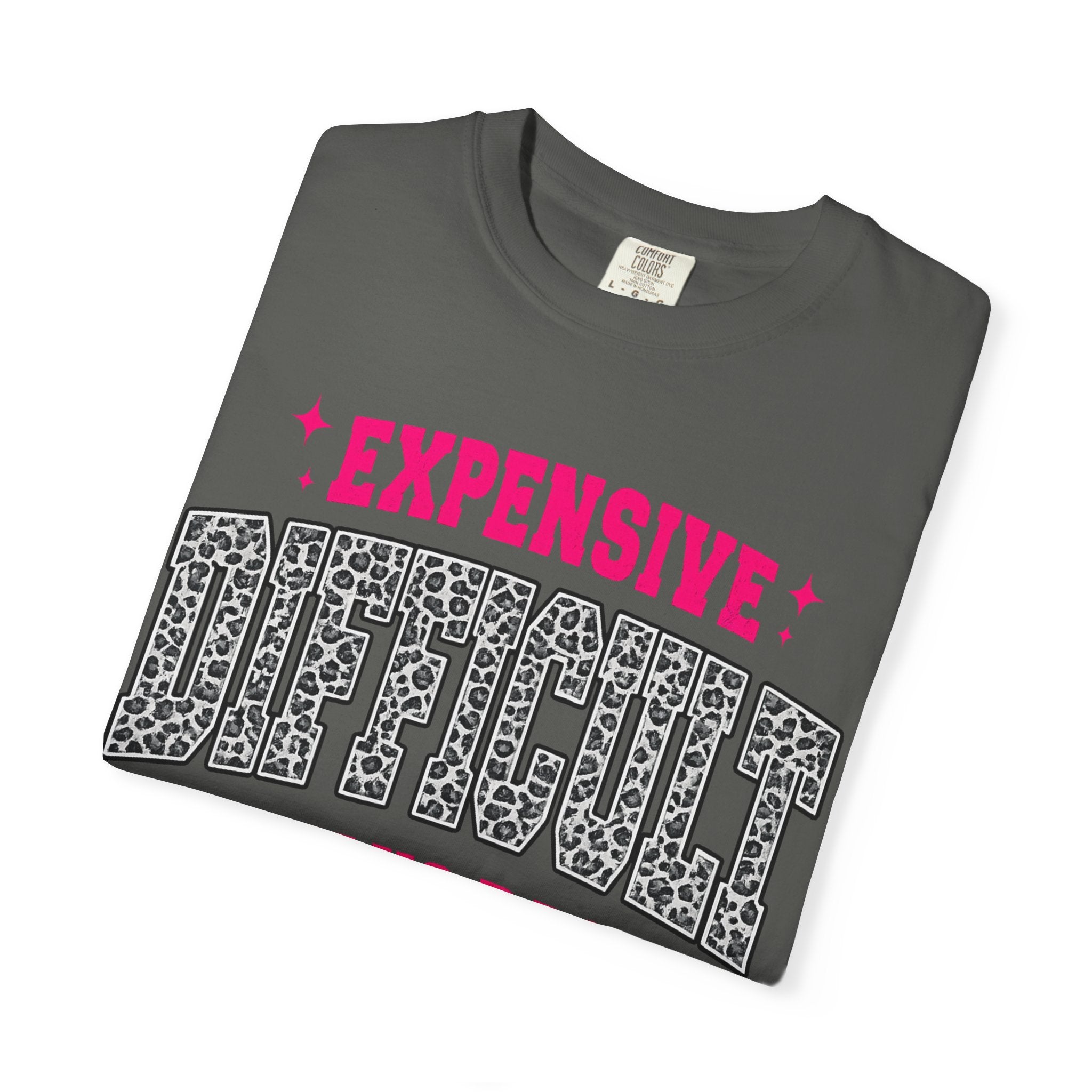 Difficult & Talks Back T‑Shirt — Funny Retro Varsity Graphic Tee