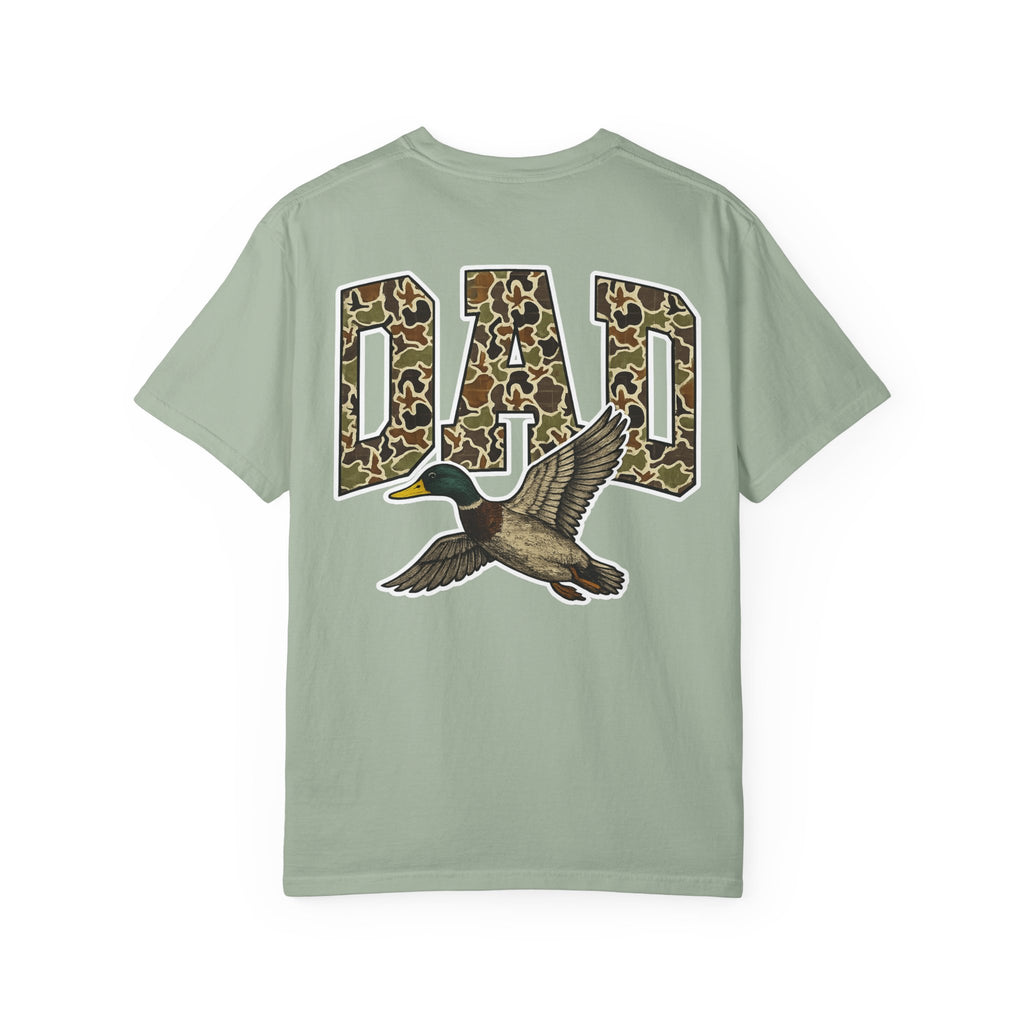 Dad Duck Hunting Tee — Camo 'DAD' Graphic T-Shirt for Fathers