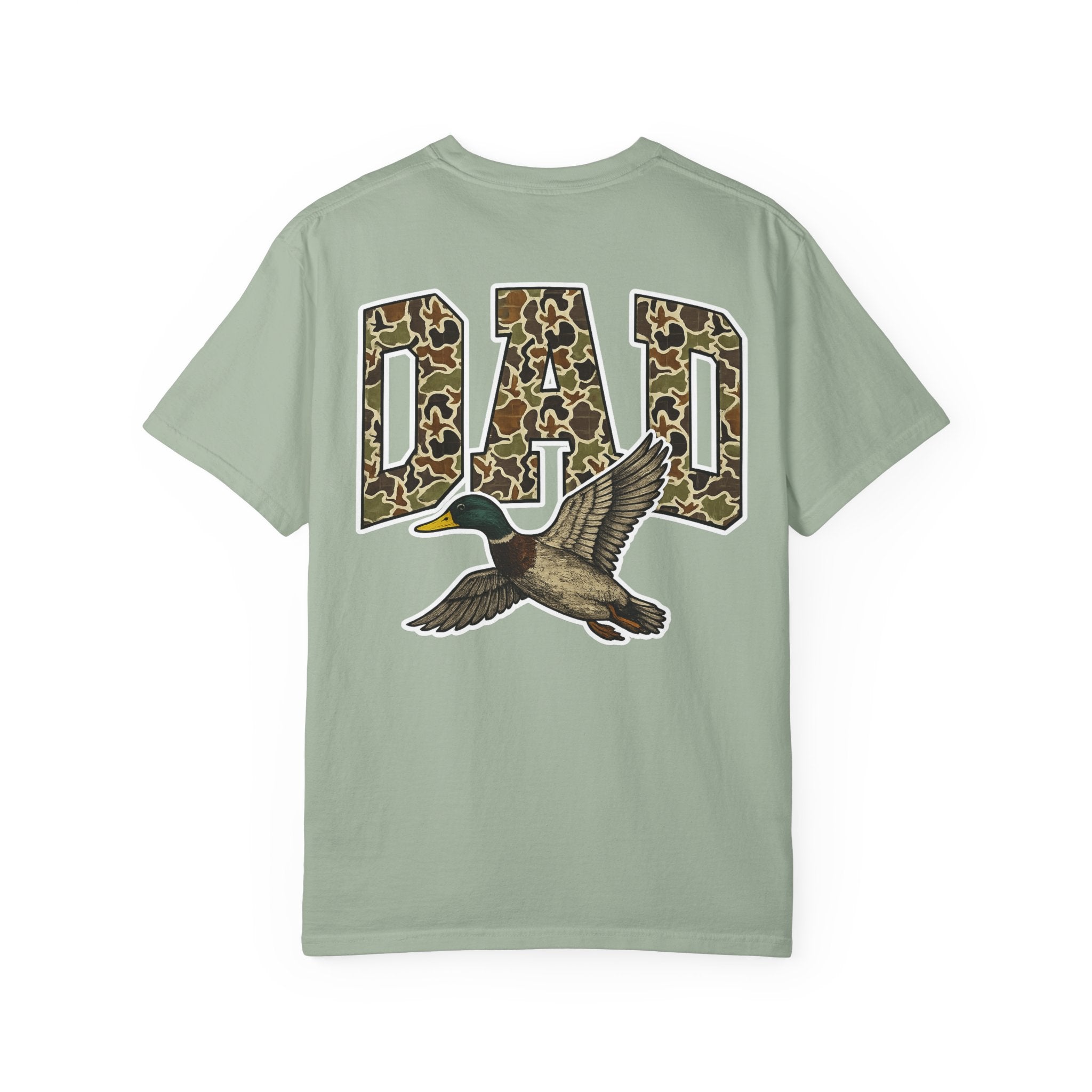 Dad Duck Hunting Tee — Camo 'DAD' Graphic T-Shirt for Fathers