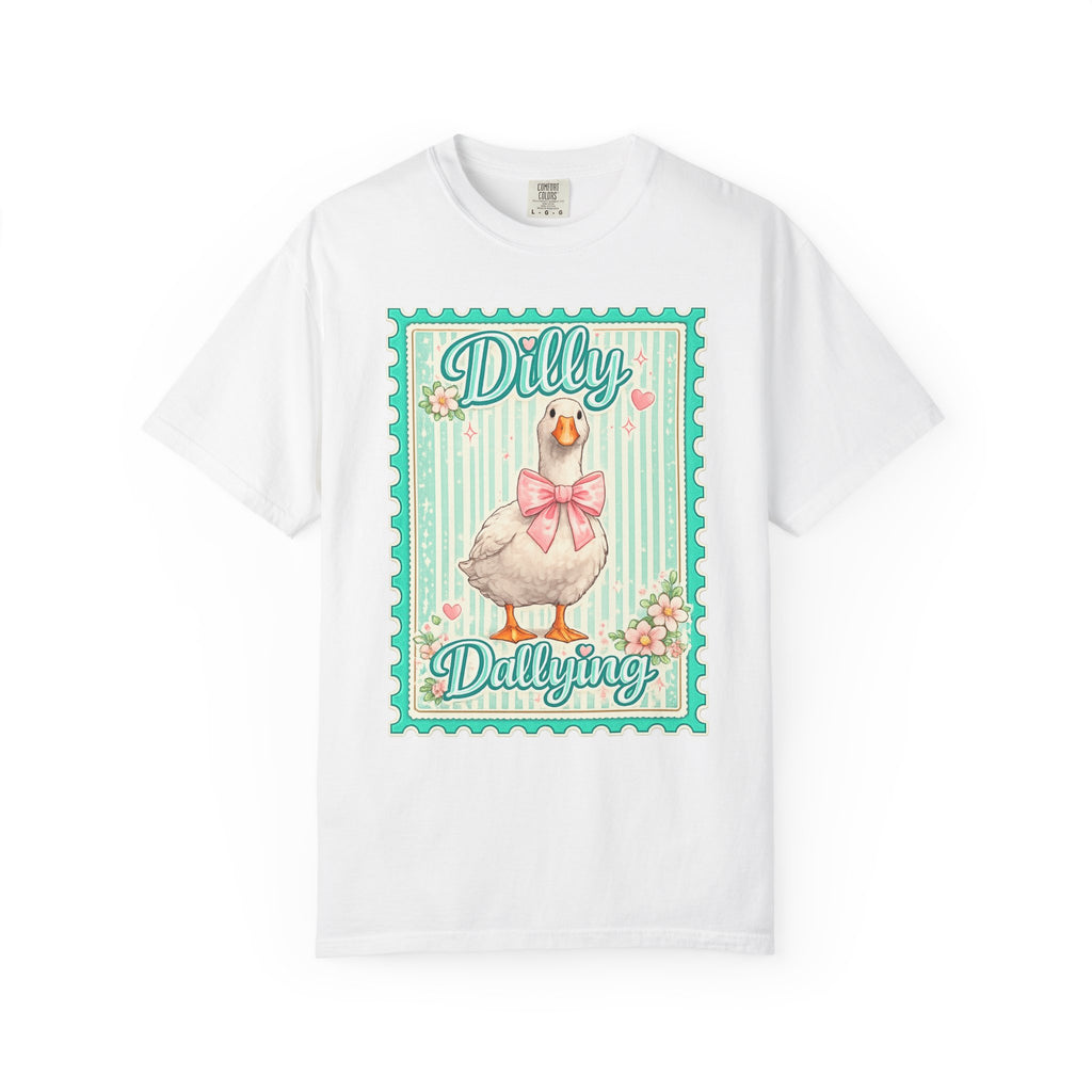 Dilly Dallying Goose Vintage-Style Graphic T-Shirt