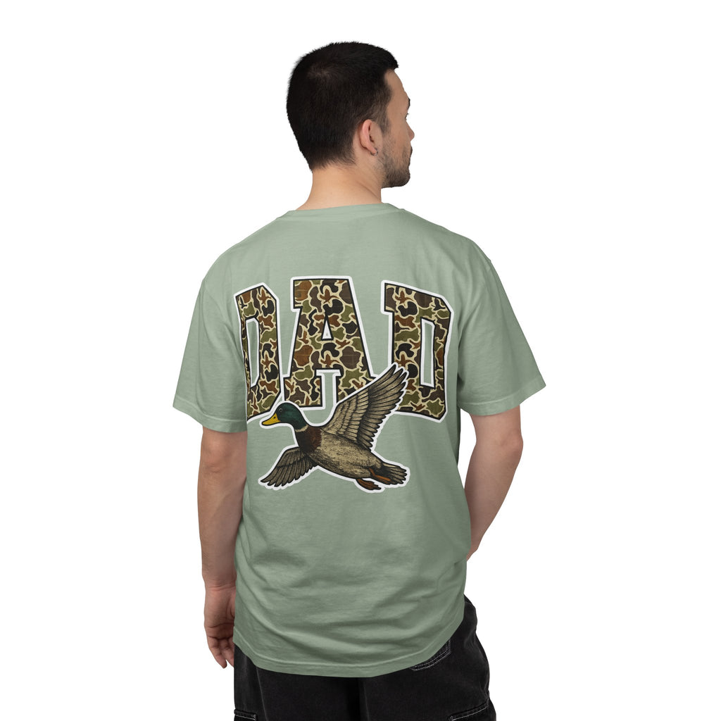 Dad Duck Hunting Tee — Camo 'DAD' Graphic T-Shirt for Fathers