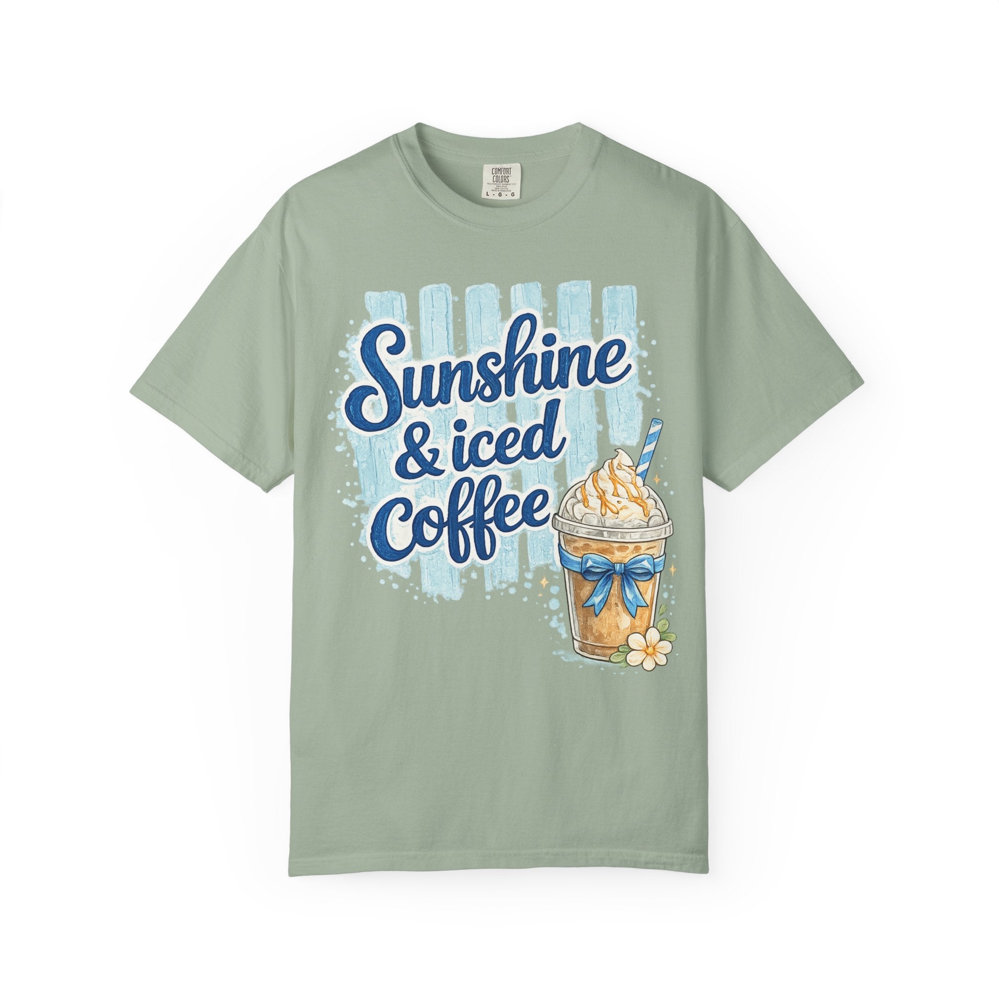 Sunshine & Iced Coffee T‑Shirt — Summer Coffee Lover Graphic Tee