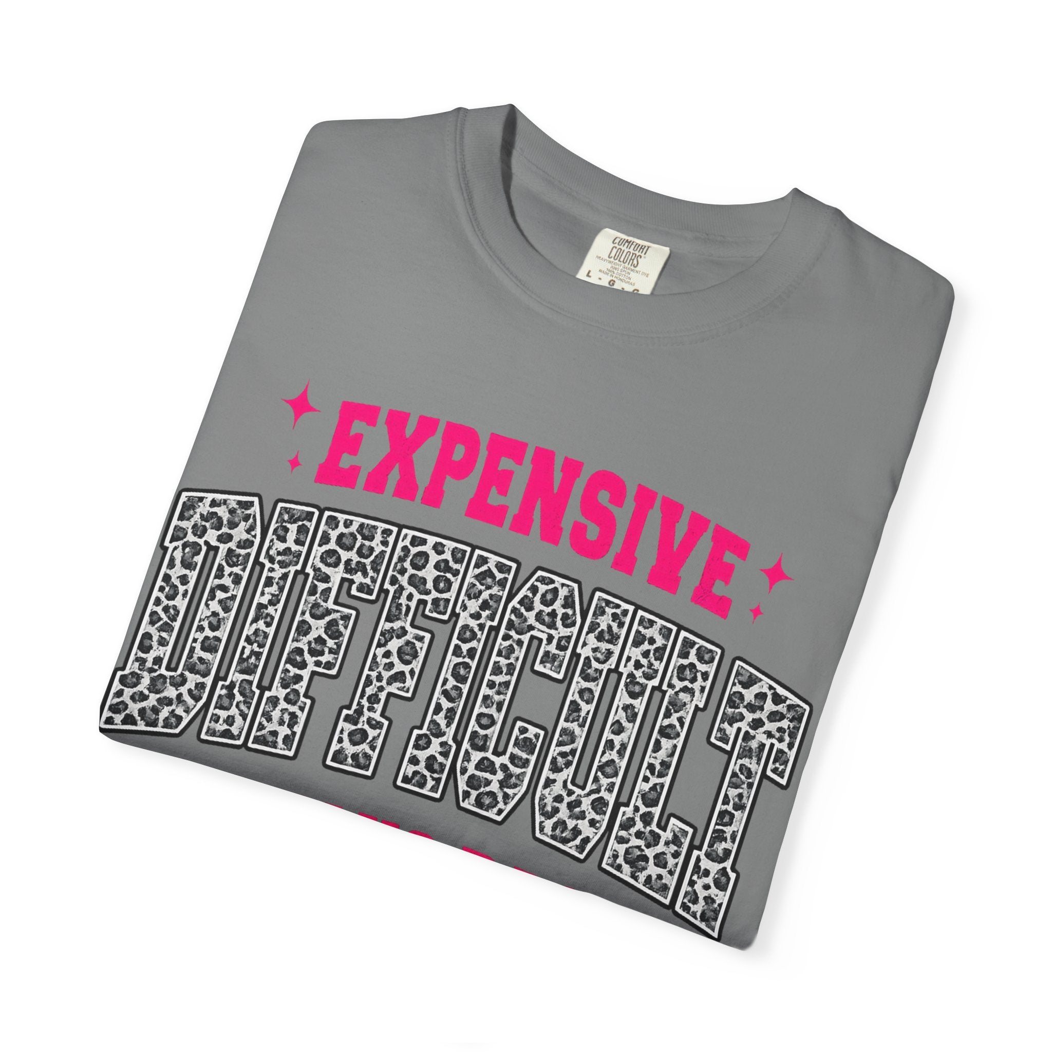 Difficult & Talks Back T‑Shirt — Funny Retro Varsity Graphic Tee