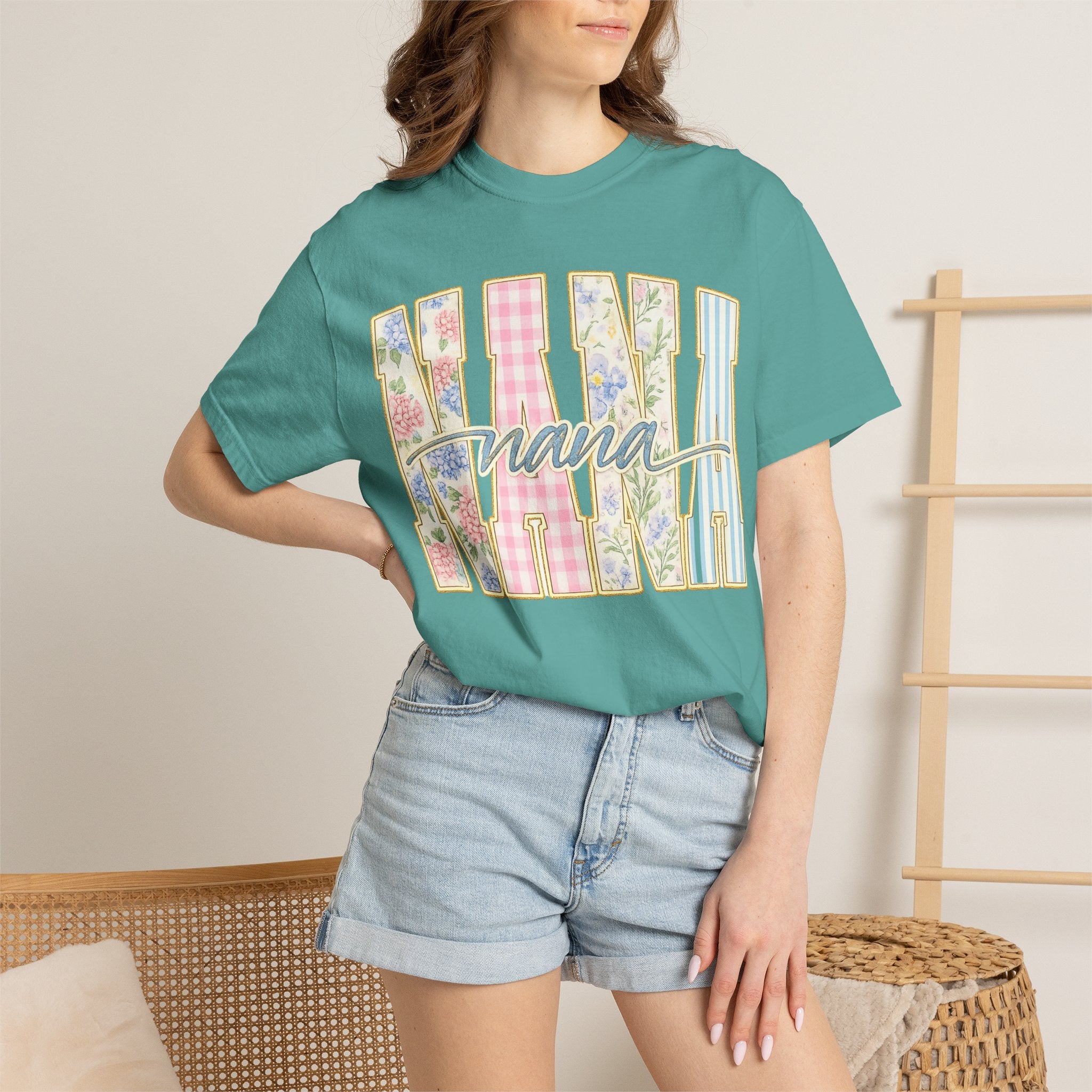 Nana Floral Patchwork T-Shirt