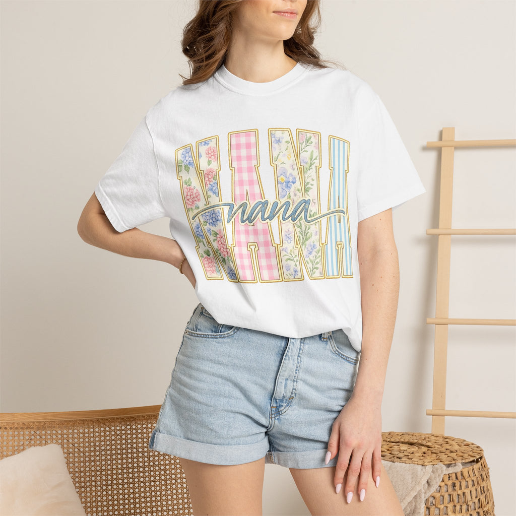 Nana Floral Patchwork T-Shirt