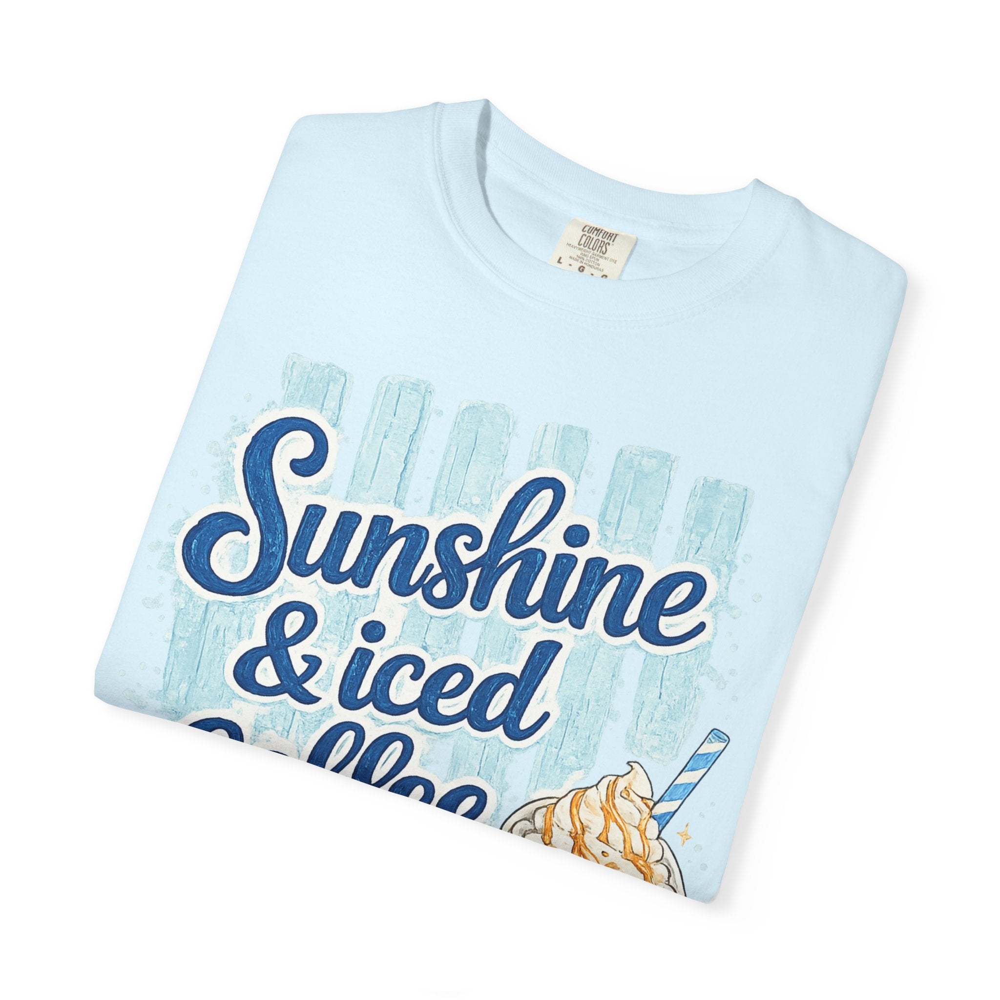 Sunshine & Iced Coffee T‑Shirt — Summer Coffee Lover Graphic Tee