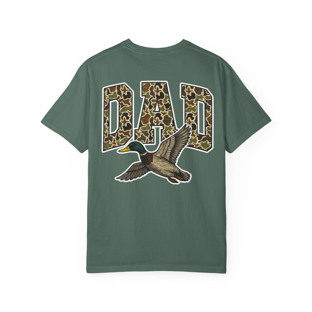 Dad Duck Hunting Tee — Camo 'DAD' Graphic T-Shirt for Fathers