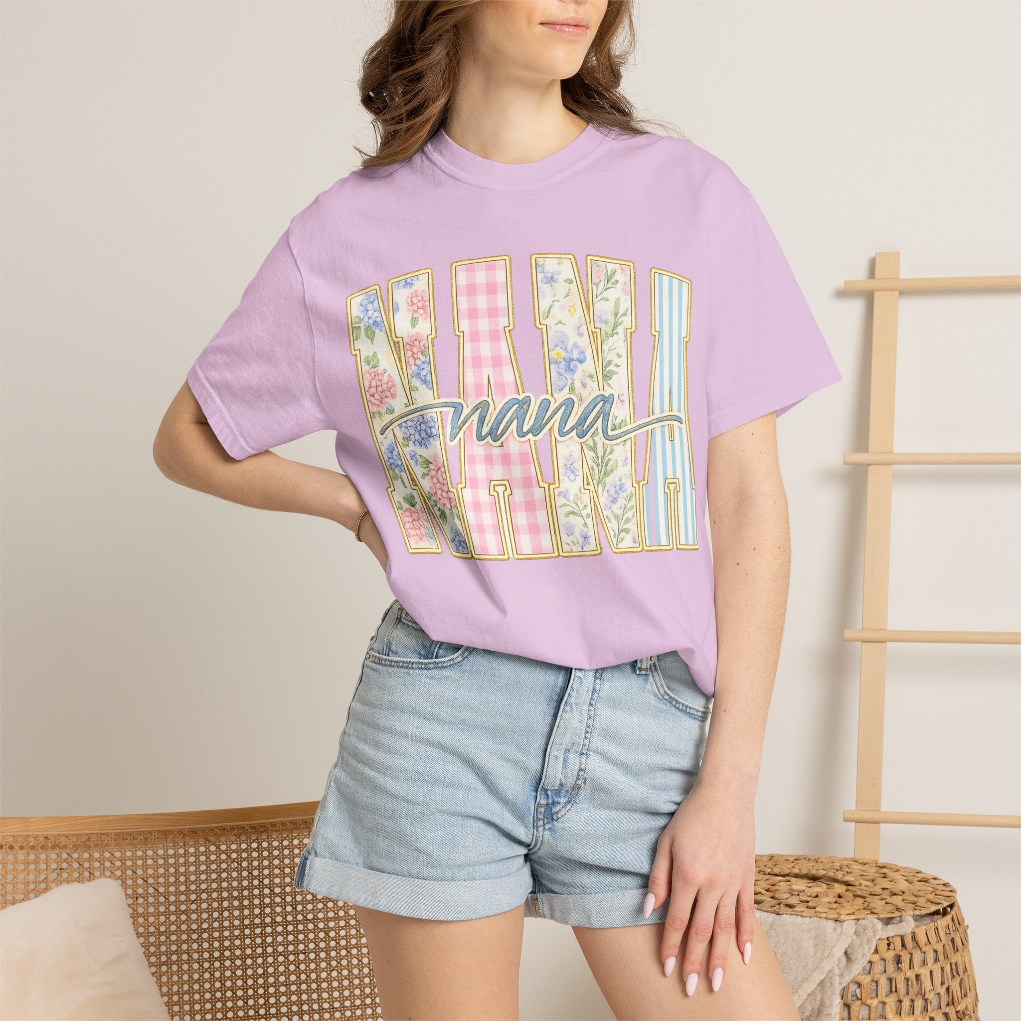 Nana Floral Patchwork T-Shirt