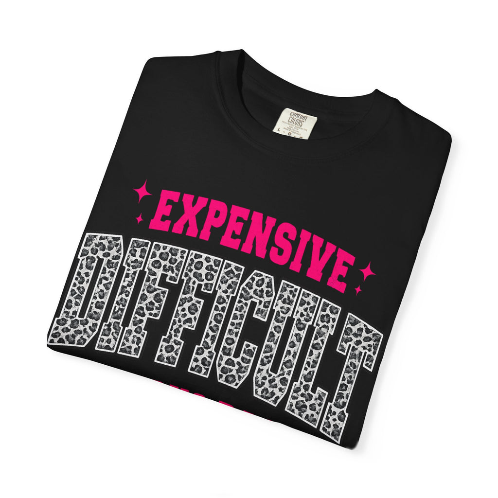 Difficult & Talks Back T‑Shirt — Funny Retro Varsity Graphic Tee