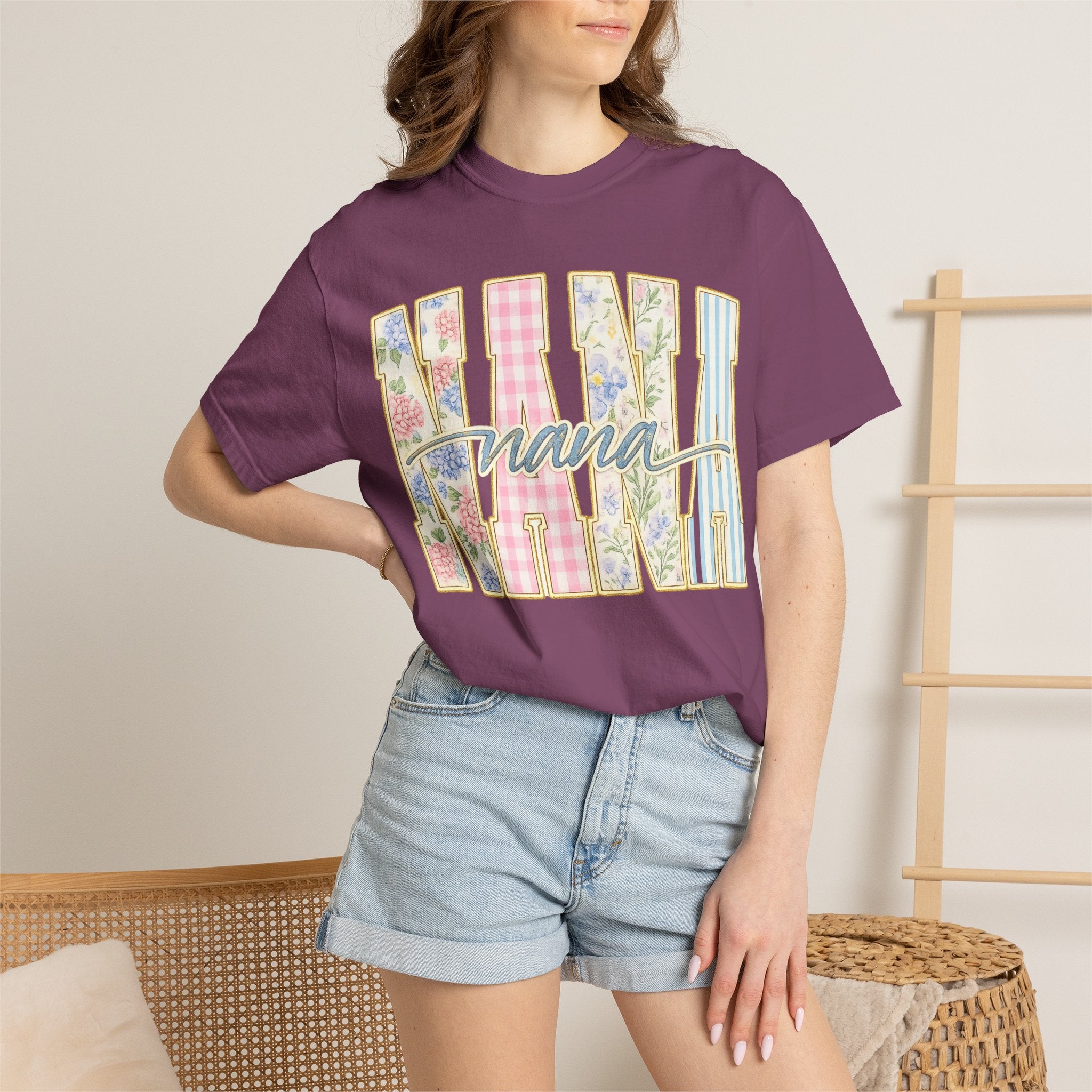 Nana Floral Patchwork T-Shirt